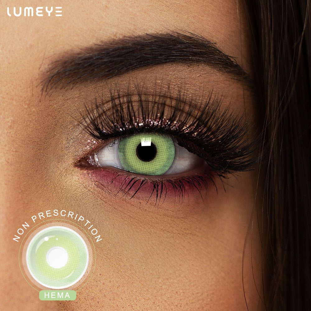 Best COLORED CONTACTS - LUMEYE Exotic Green Colored Contact Lenses - LUMEYE