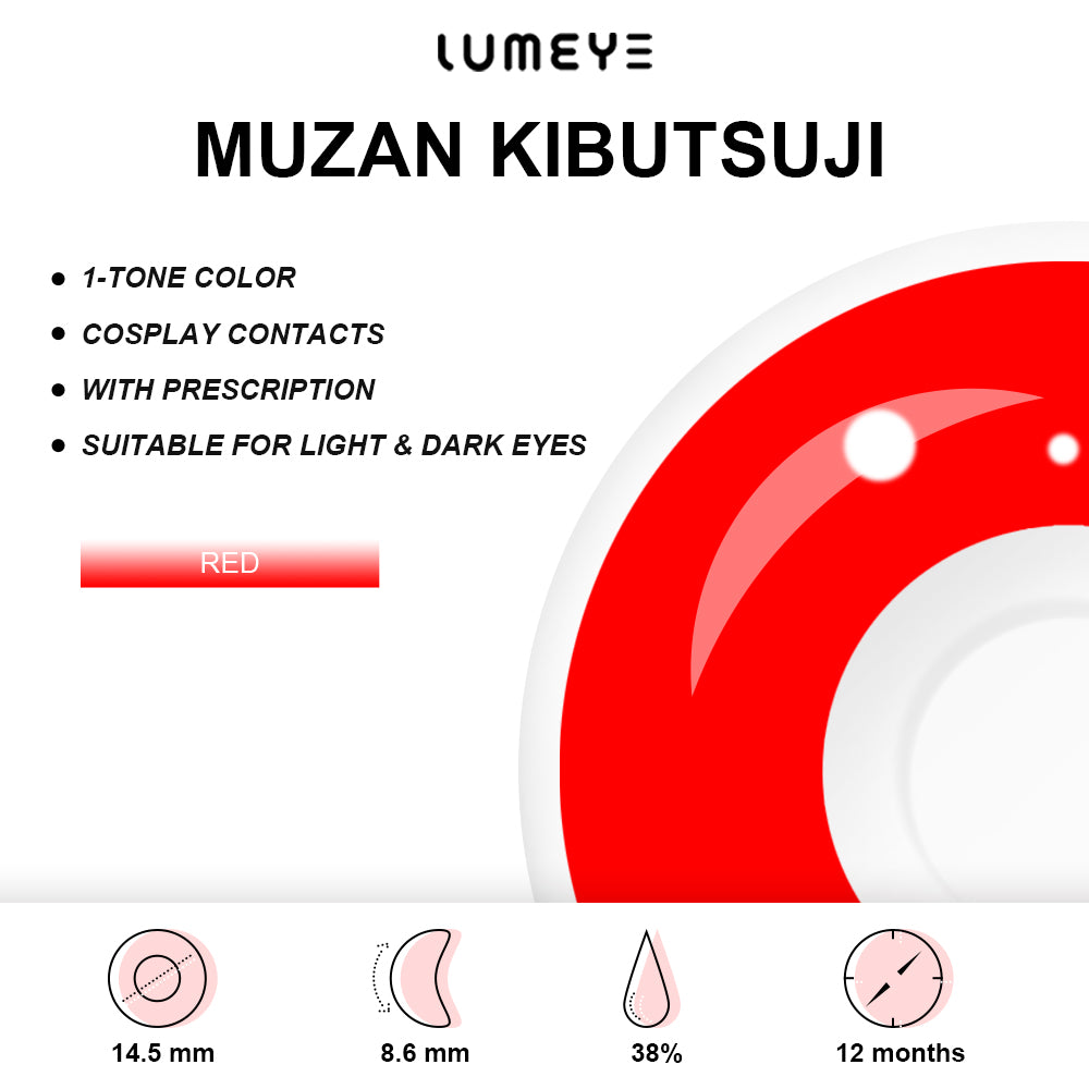 Best COLORED CONTACTS - Demon Slayer - LUMEYE Muzan Kibutsuji Colored Contact Lenses - LUMEYE