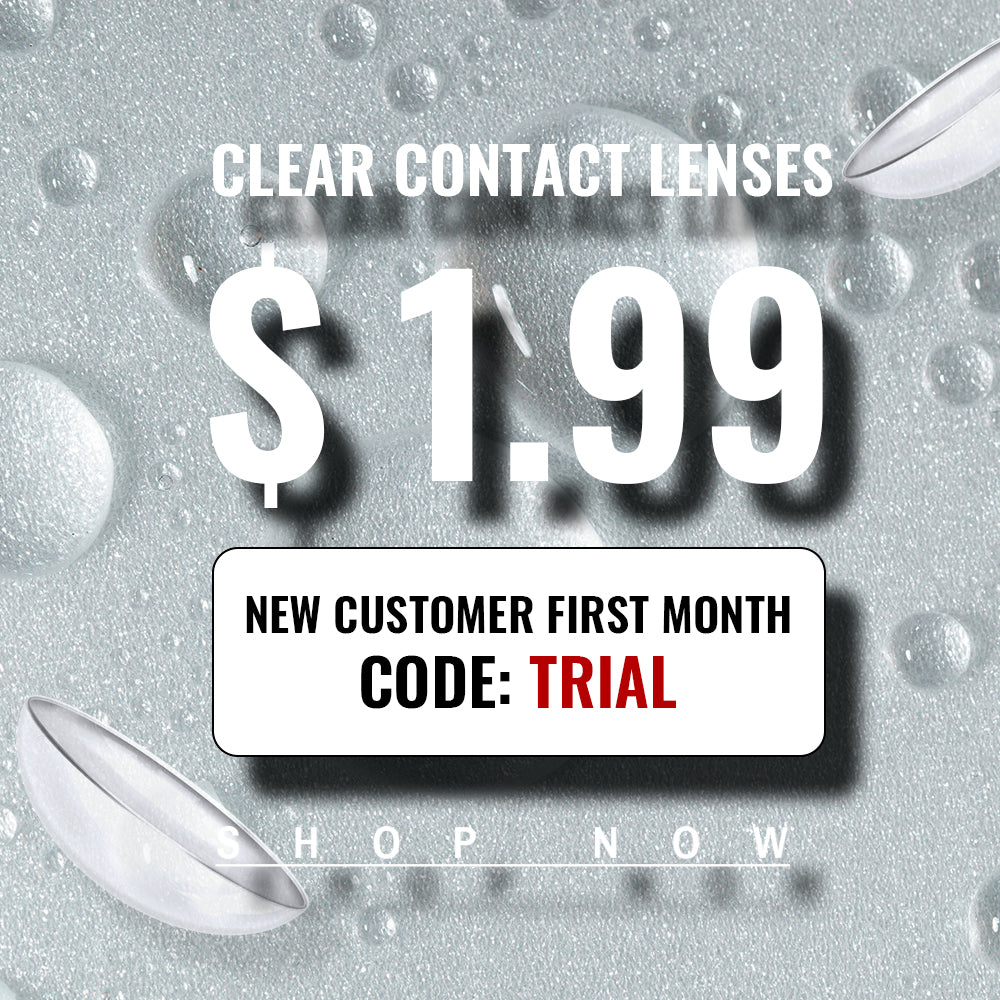 Best COLORED CONTACTS - LUMEYE Monthly Disposable Clear Contact Lenses (2 pcs) - LUMEYE